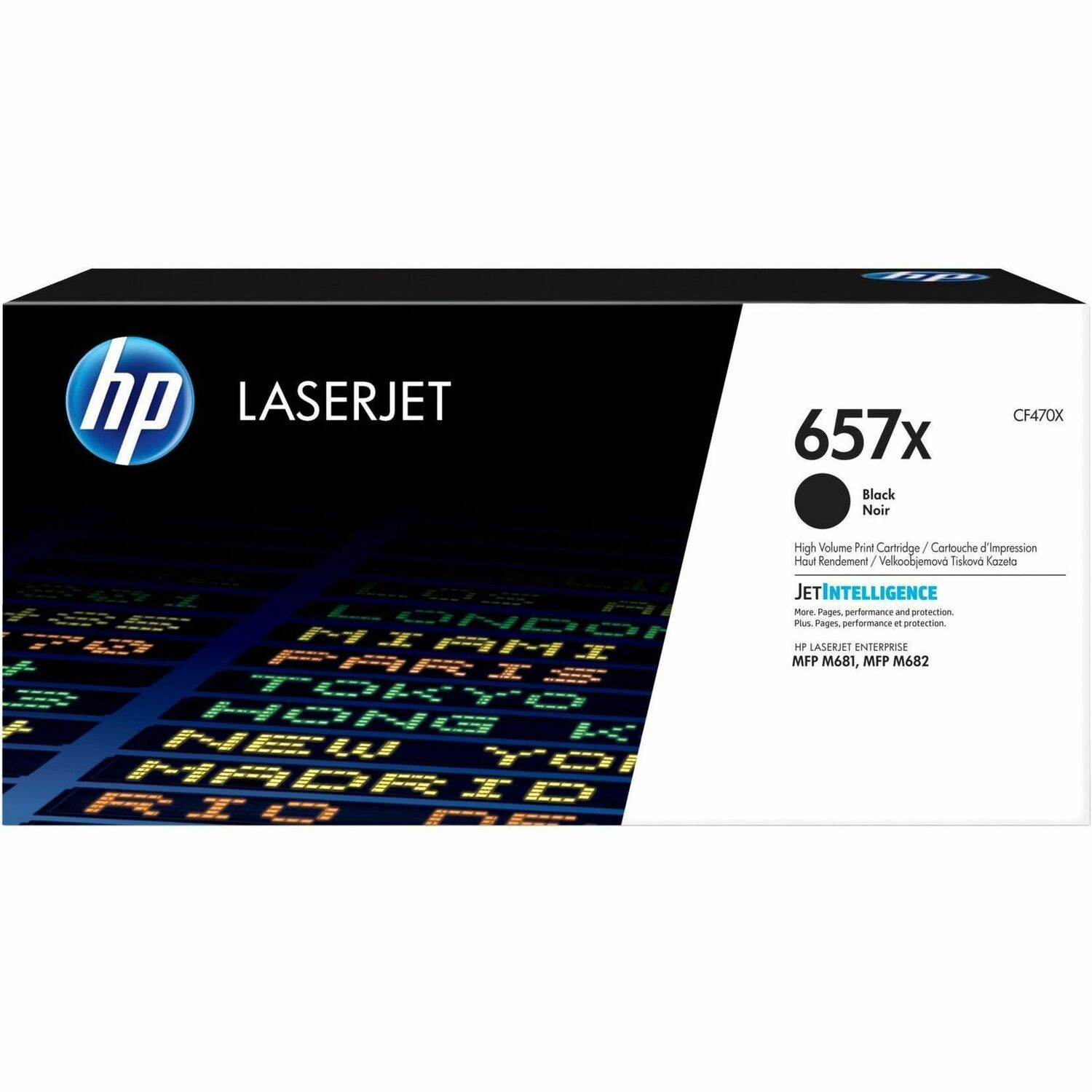 HP 657X (CF470X) Original High Yield Laser Toner Cartridge - Black - 1 Each