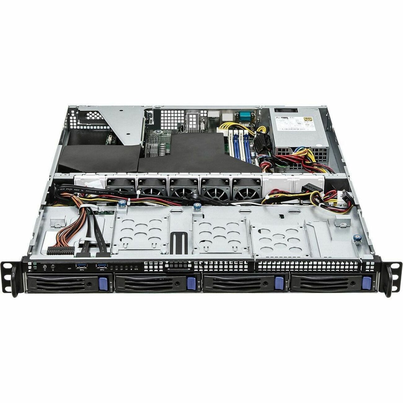 ASRock Rack 1U4LW-X570 Barebone System - 1U Rack-mountable - Socket AM4 - 1 x Processor Support