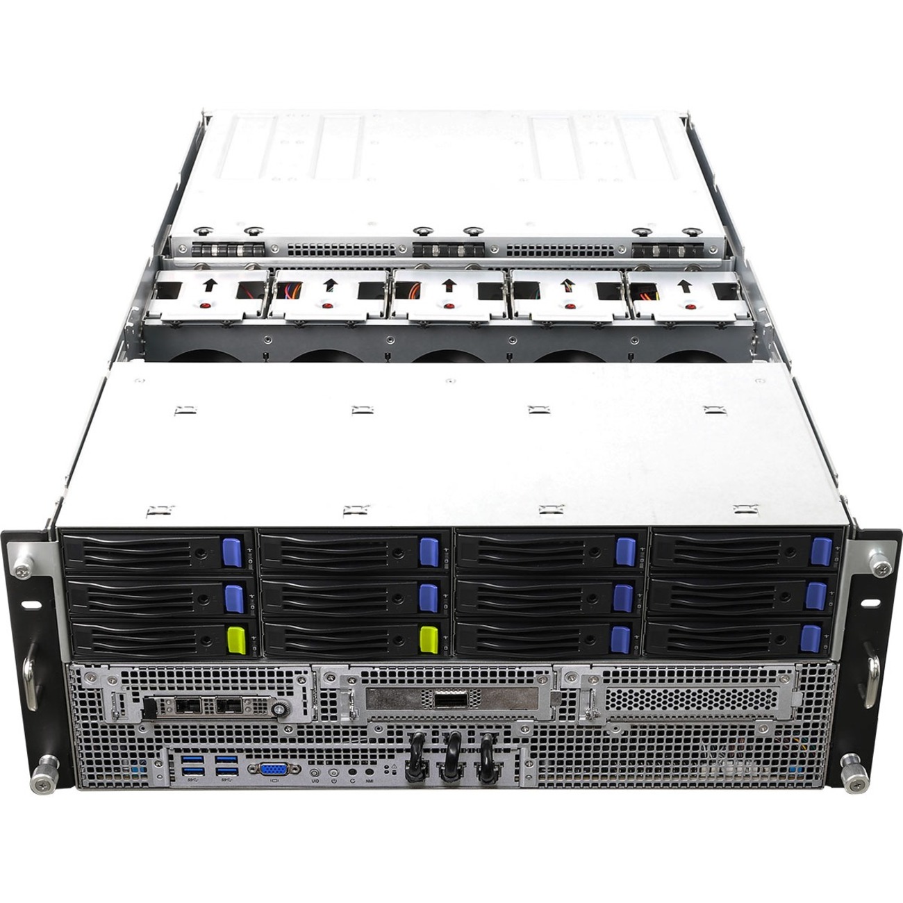 ASRock 4U8G-ROME2/2T Barebone System - 4U Rack-mountable - Socket LGA-4094 - 2 x Processor Support