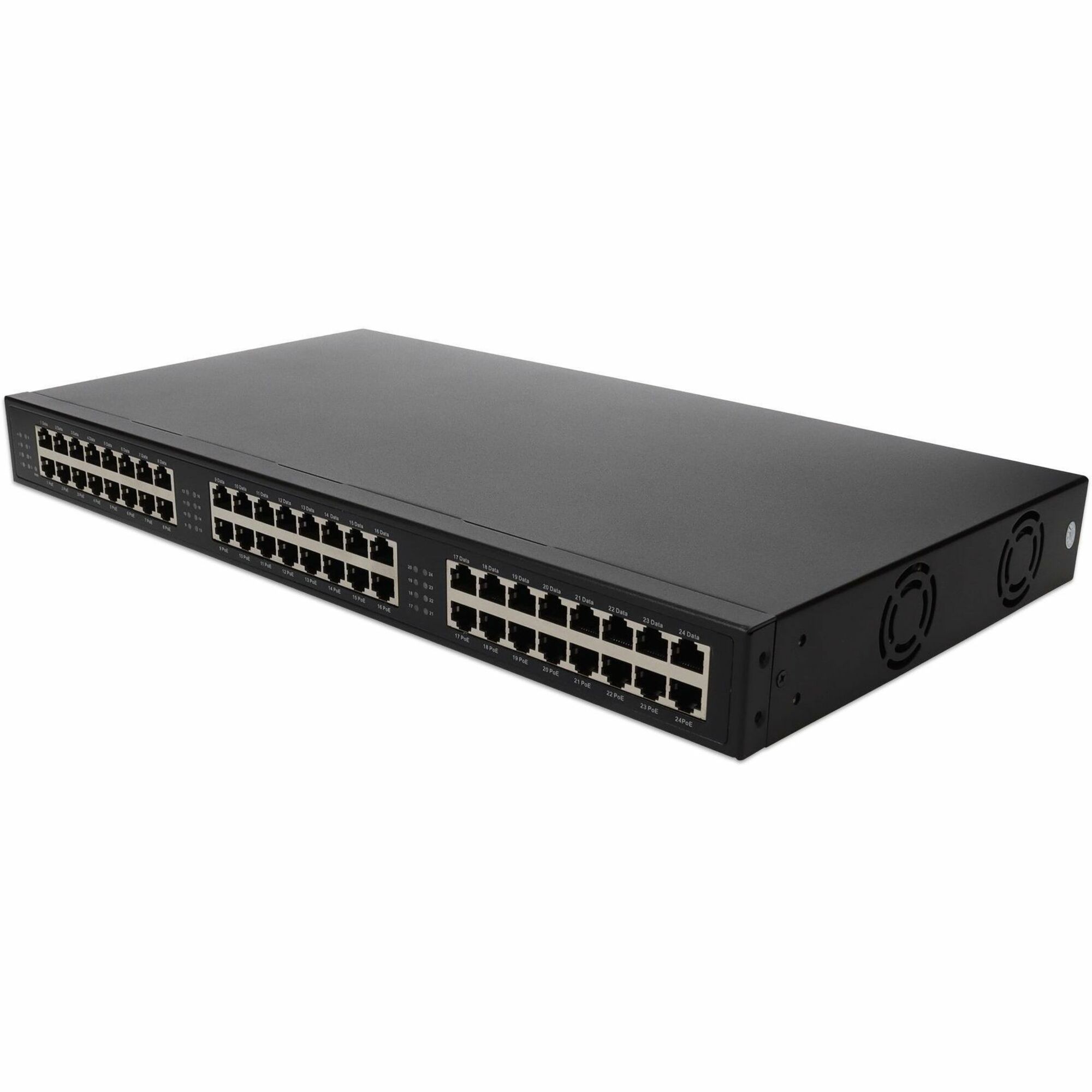 AddOn 24 Port 10/100/1000 POE Power Injector (IEEE802.3af 48vdc 30W max/port)
