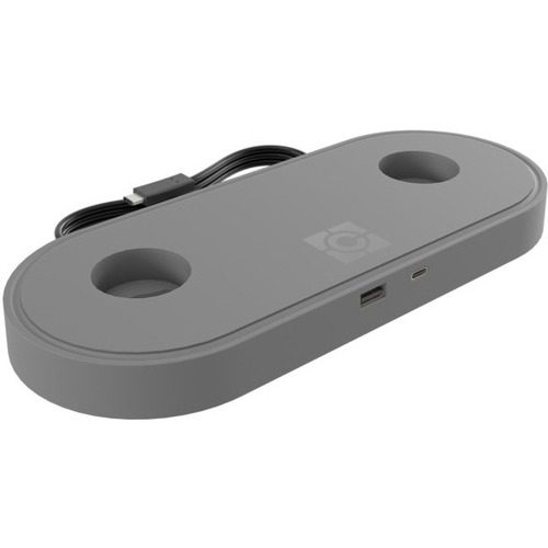 Chief Koncis USB Charging Hub for Koncis Dual Monitor Arm - 18 Watt - Slv
