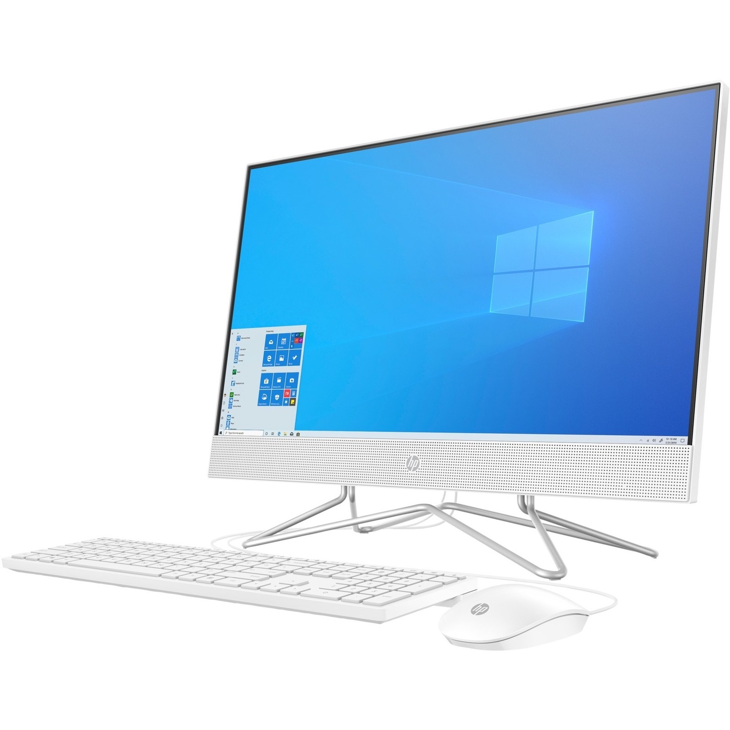 HP 24-df1000i 24-df1370 All-in-One Computer - Intel Core i5 11th Gen i5-1135G7 - 8 GB - 512 GB PCI Express NVMe SSD - 23.8" Full HD Touchscreen - Desktop - Snow White