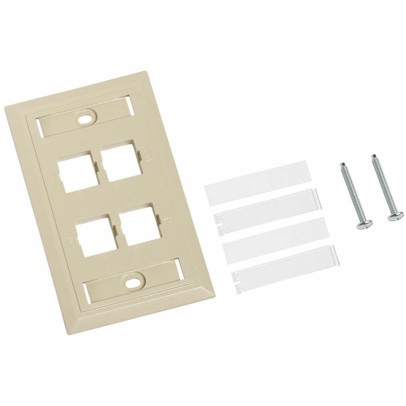 Systimax L Type 4 Sockets Faceplate