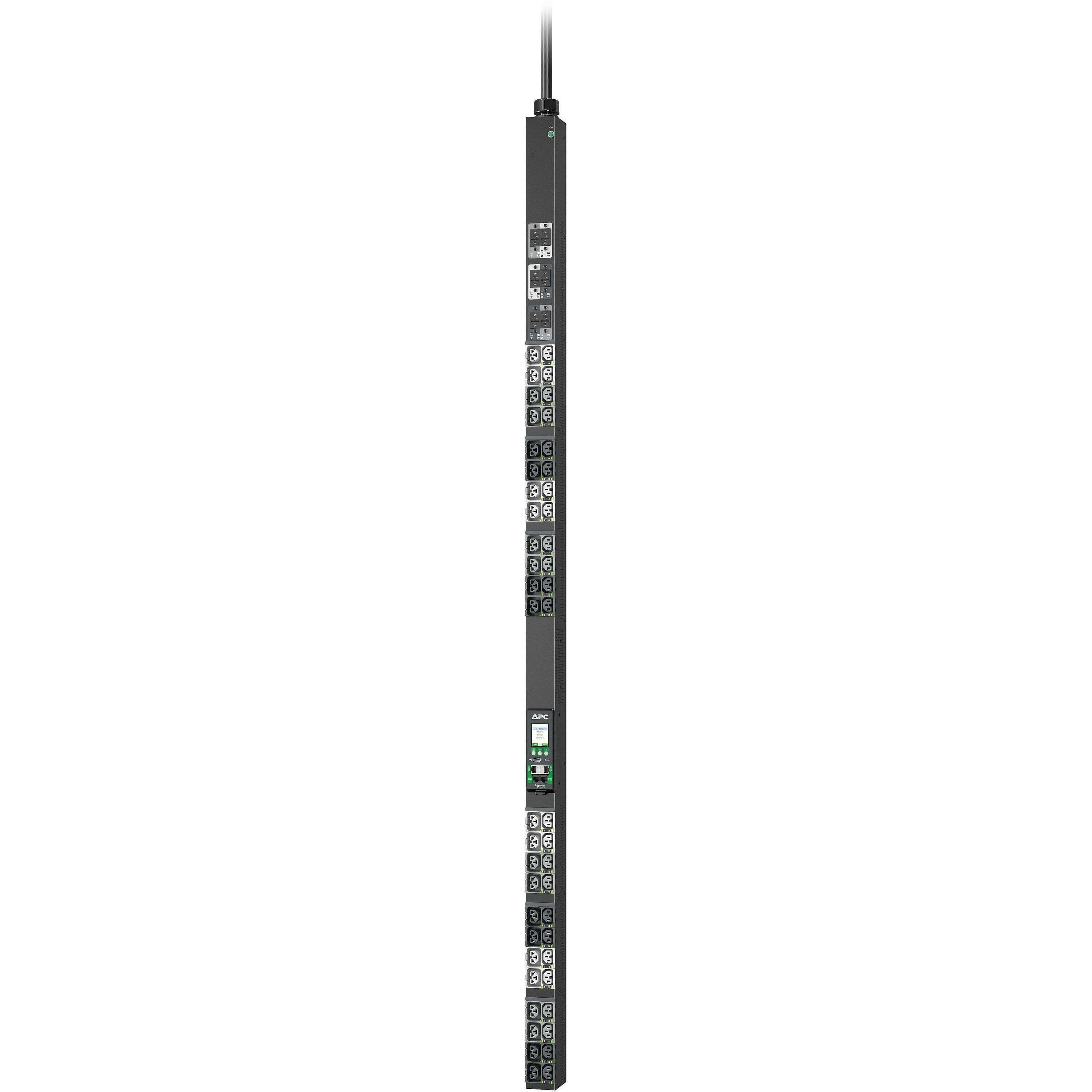 APC NetShelter Rack PDU Advanced, Switched Metered Outlet, 3Phase, 22.1kW 400V 32A or 17.3kW 415V 30A, 48 Outlets, IEC309