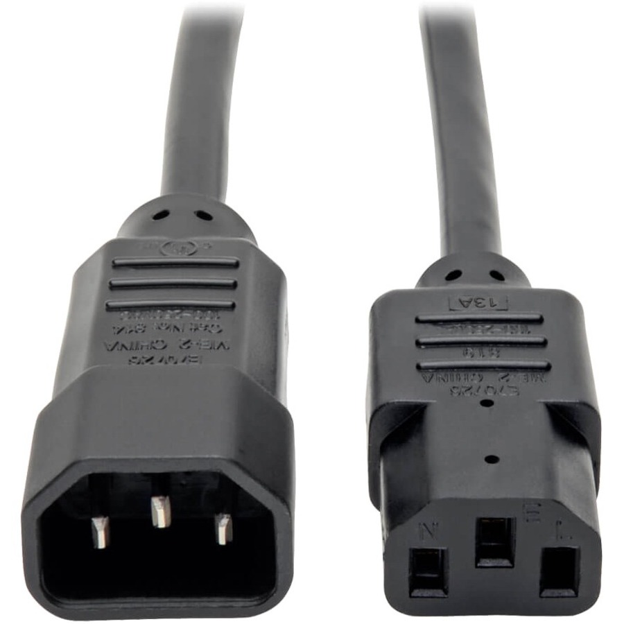 Tripp Lite by Eaton PDU Power Cord C13 to C14 - 13A 250V 16 AWG 2 ft. (0.61 m) Black