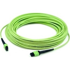 AddOn 10m MPO/UPC to MPO/UPC Lime Green OM5 OFNR (Riser-Rated) 16-Strand Fiber Patch Cable
