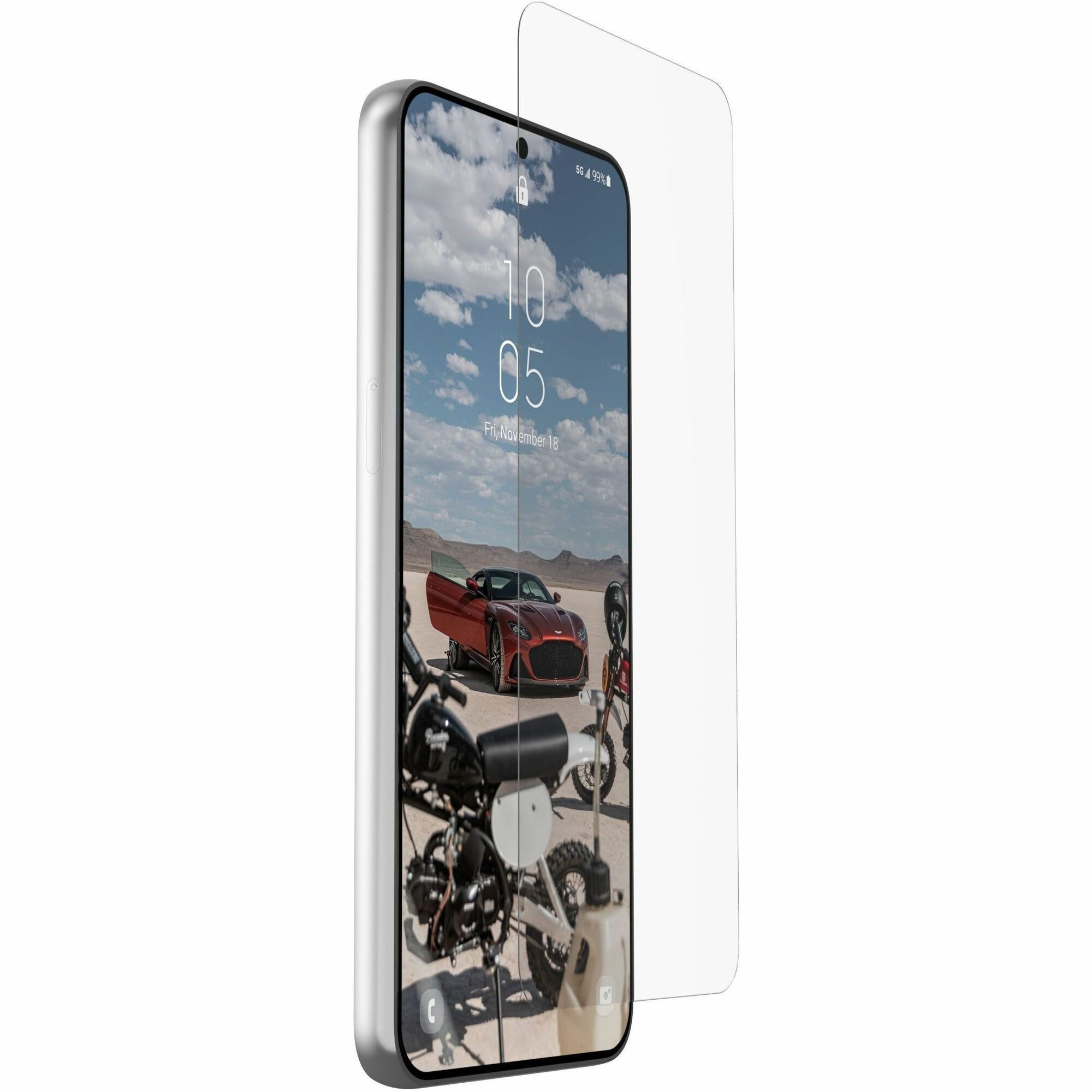 Urban Armor Gear Glass Screen Protector Shield Plus for Galaxy S23 Plus - Clear Clear