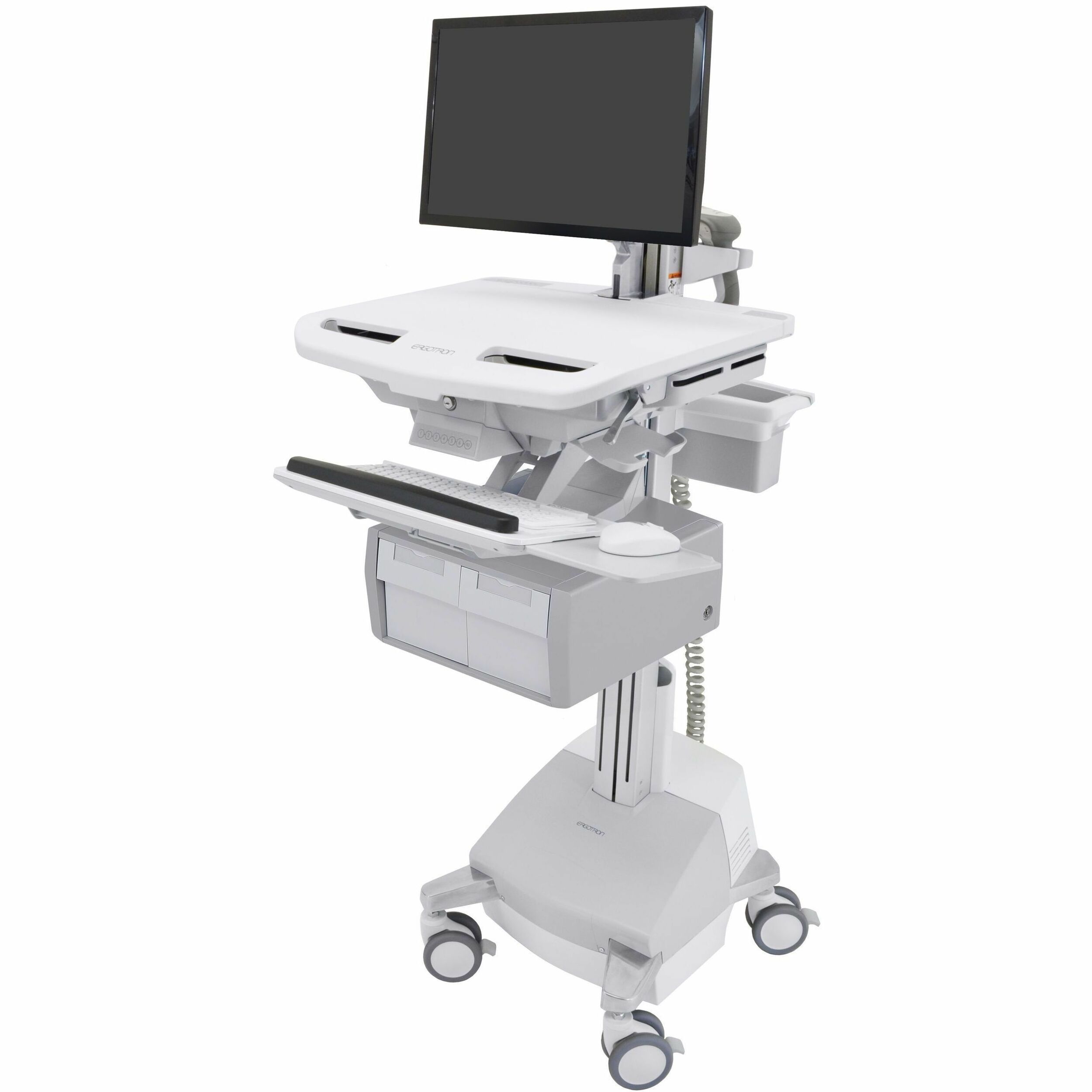 Ergotron StyleView Cart with LCD Arm, SLA Powered, 2 Tall Drawers (2x1), US/CA/MX