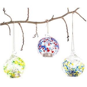 Allsop Home & Garden Solar Glass Drop in Red & Blue