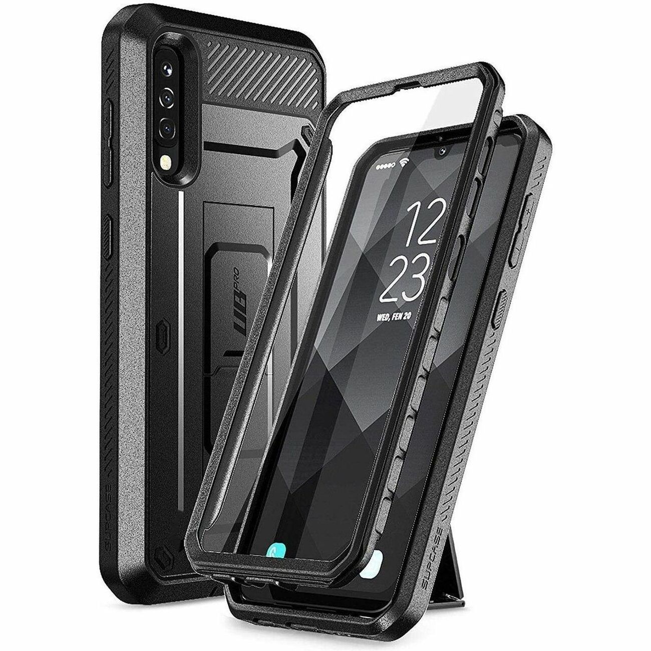 SUP Unicorn Beetle Pro Rugged Carrying Case (Holster) Samsung Galaxy A50, Galaxy A30s, Galaxy A50s Smartphone - Black