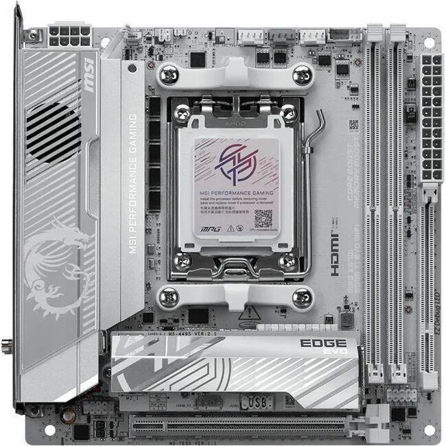 MSI MPG X870I EDGE TI EVO WIFI - MPGX870IEDGETI - Mini-ITX Gaming Motherboard - AM5 - X870 Chipset