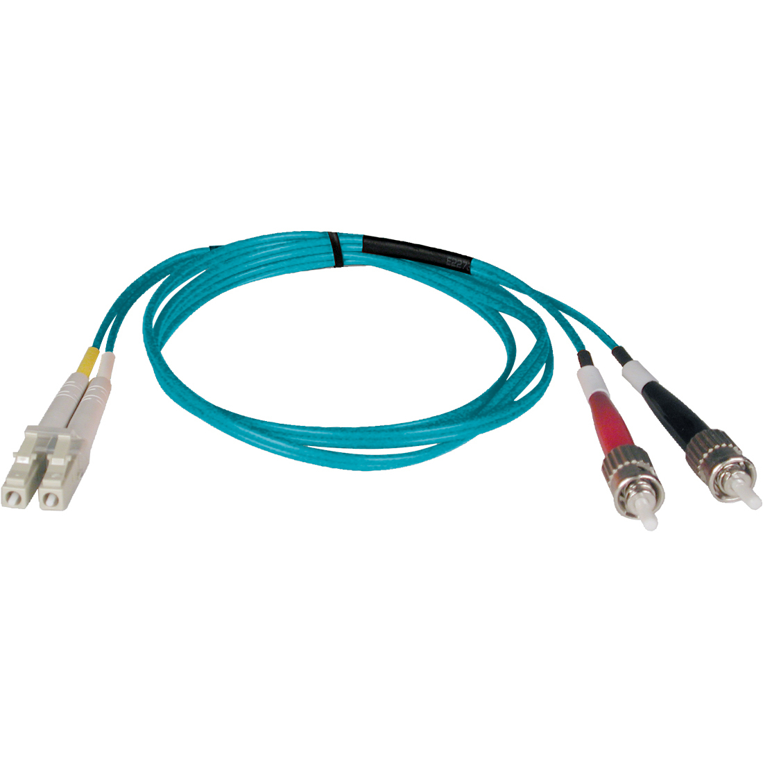 Tripp Lite by Eaton 5M 10Gb Duplex Multimode 50/125 OM3 LSZH Fiber Optic Patch Cable LC/ST Aqua 16' 16ft 5 Meter