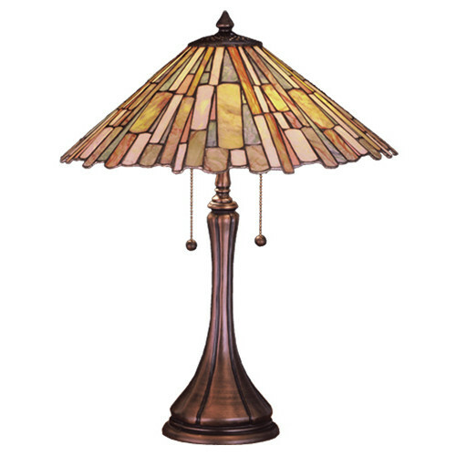 Meyda Tiffany 23"H Jadestone Delta Table Lamp