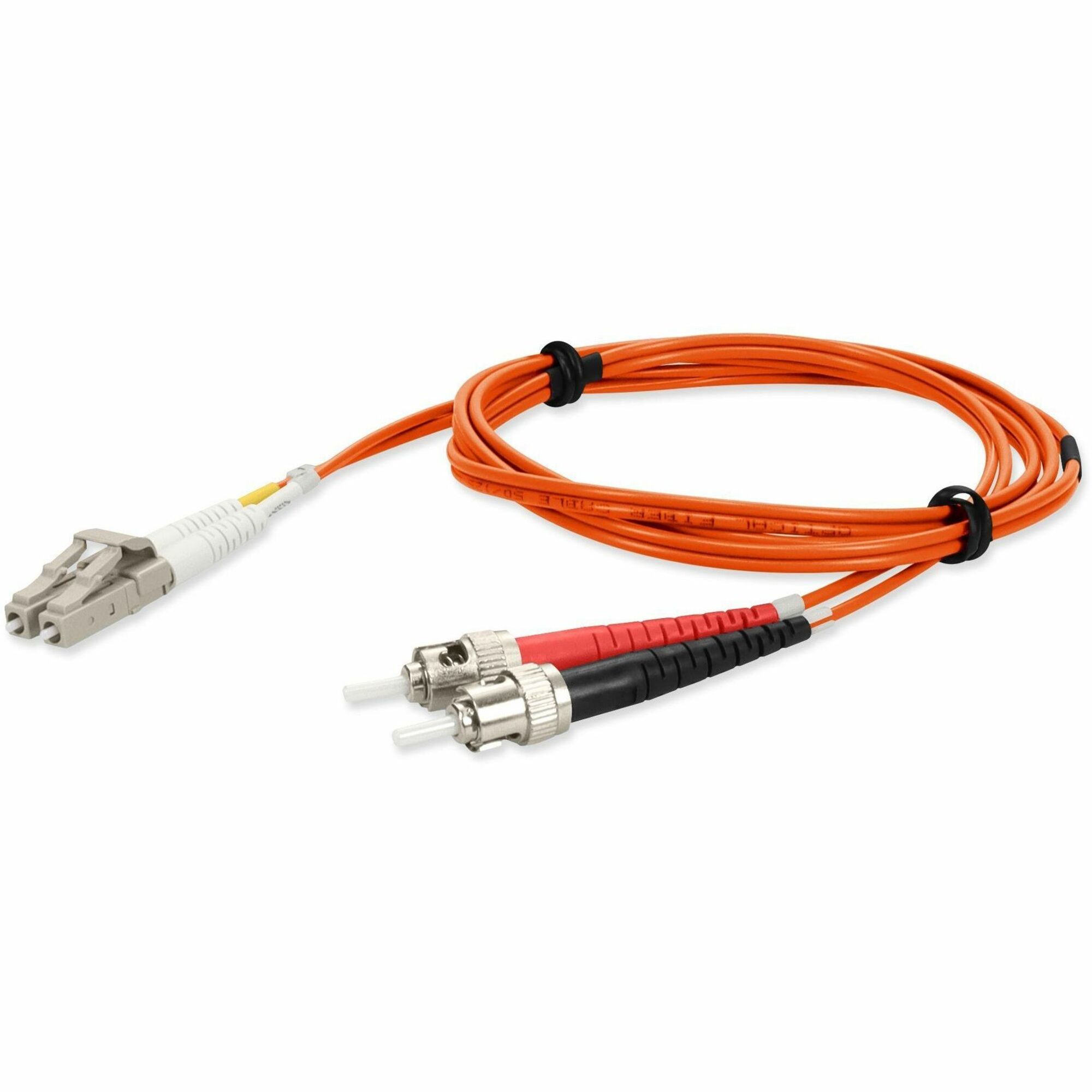 AddOn 5m ST to LC Orange OM3 Duplex OFNR (Riser-Rated) Fiber Patch Cable