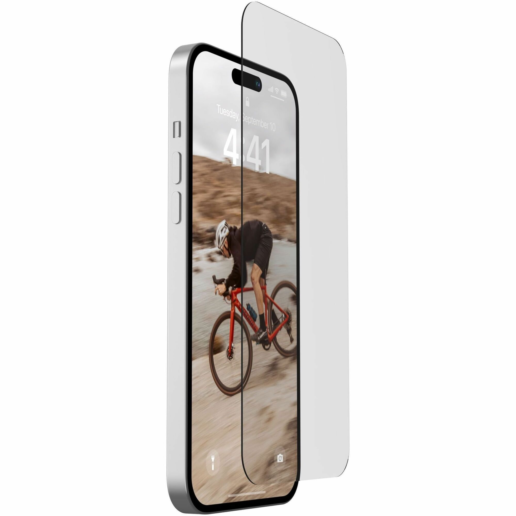 Urban Armor Gear Glass Screen Protector Shield for iPhone 14 Pro Max - Clear Clear
