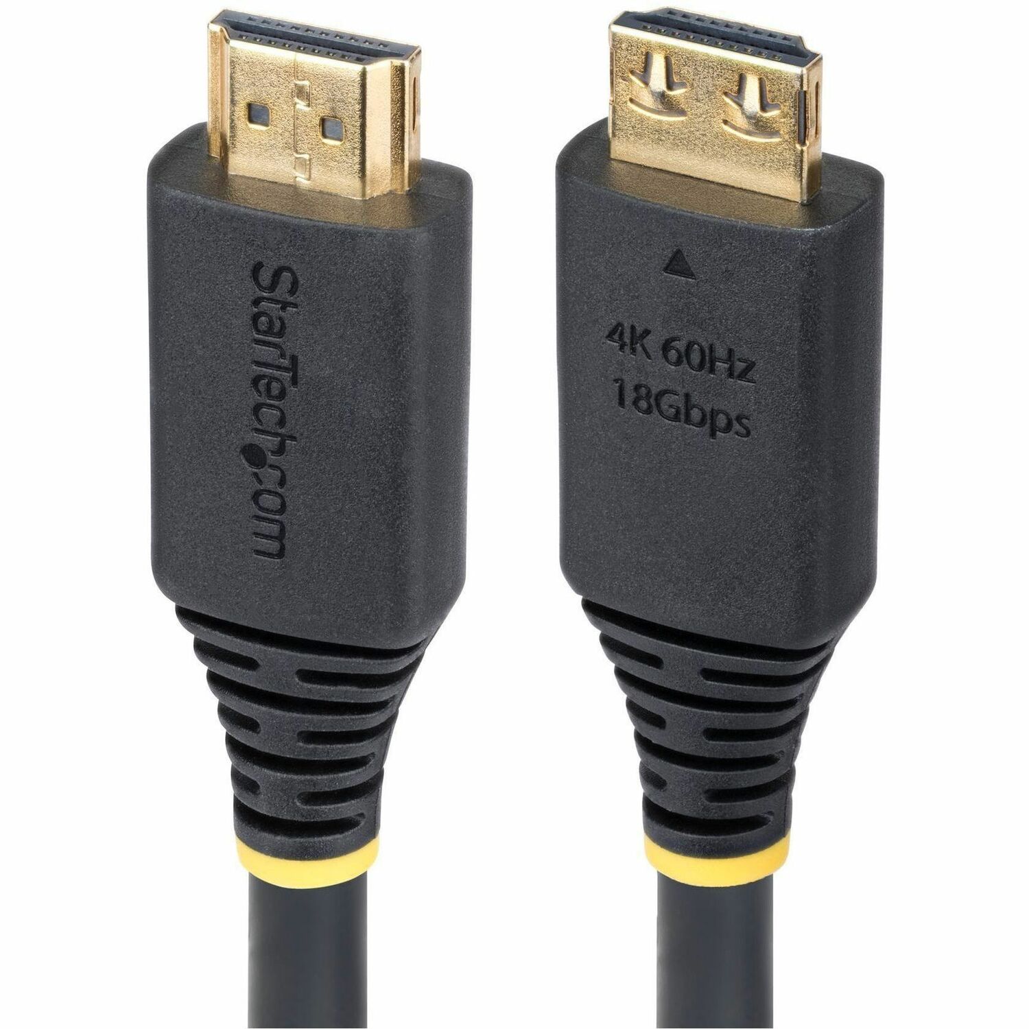 StarTech 5m (16.4ft) High Speed HDMI Cable with Gripping Connectors, 4K 60Hz/1440p 144Hz, 18Gbps, UHD HDMI Cord, TPE Jacket