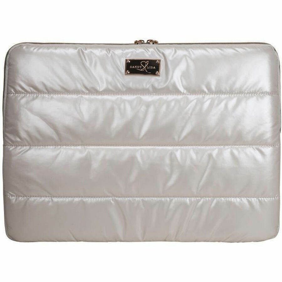 Sandy Lisa Cape Town Carrying Case (Sleeve) for 16" Laptop - White Chrome