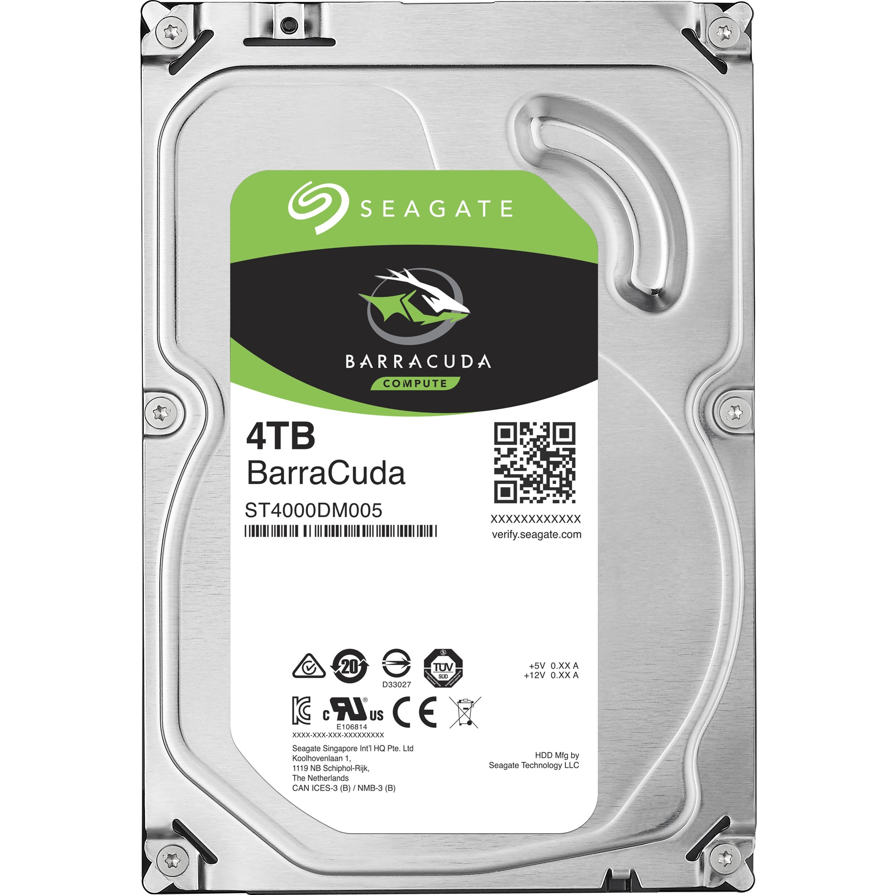Seagate BarraCuda ST4000LM024 4 TB Hard Drive - 2.5" Internal - SATA (SATA/600)