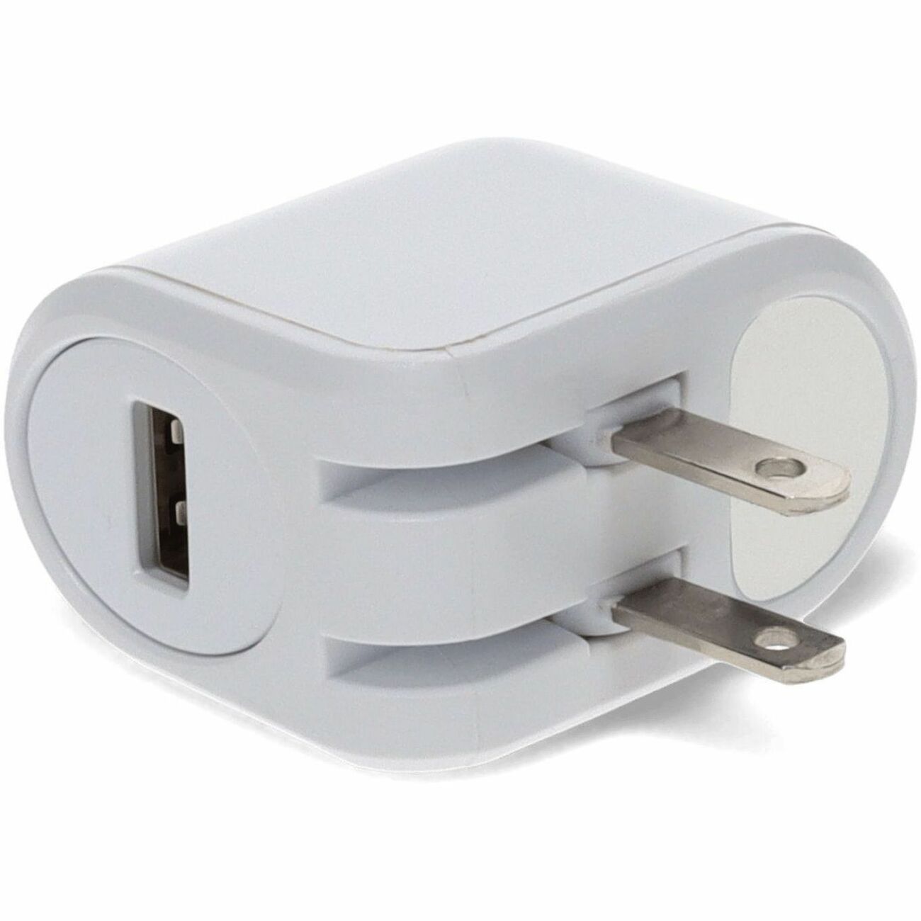 AddOn Wall Plug to USB 2.0 (A) 5V 2.4A for US White