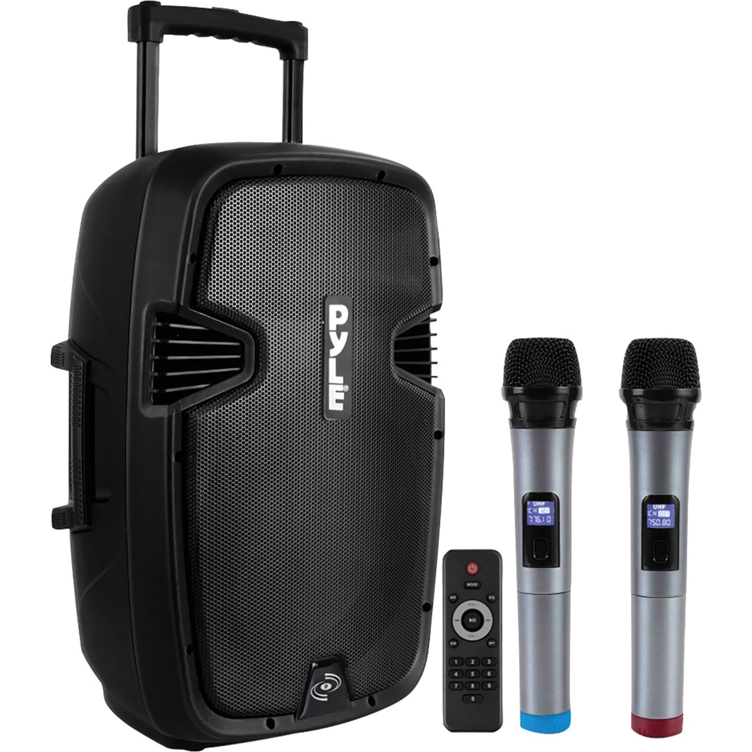 Pyle Portable Hi-Power Bluetooth PA Loudspeaker, 12-Inch