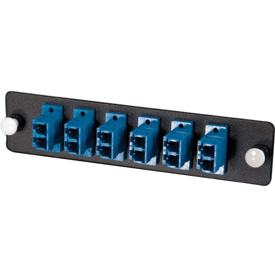 C2G Q-Series 12-Strand, LC Duplex, PB Insert, MM/SM, Blue LC Adapter Panel