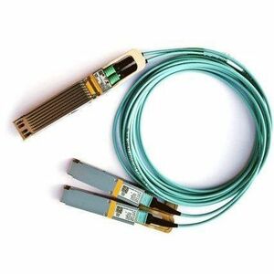 NVIDIA AOC splitter, IB twin port HDR, 200Gb/s to 2x100Gb/s, OSFP to 2xQSFP56, 15m