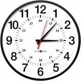 SYNC ANALOG 17 BATTERY OPERATED CLOCK