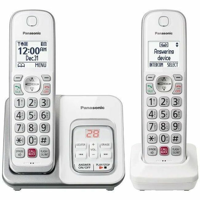 Panasonic DECT 6.0 Cordless Phone - White