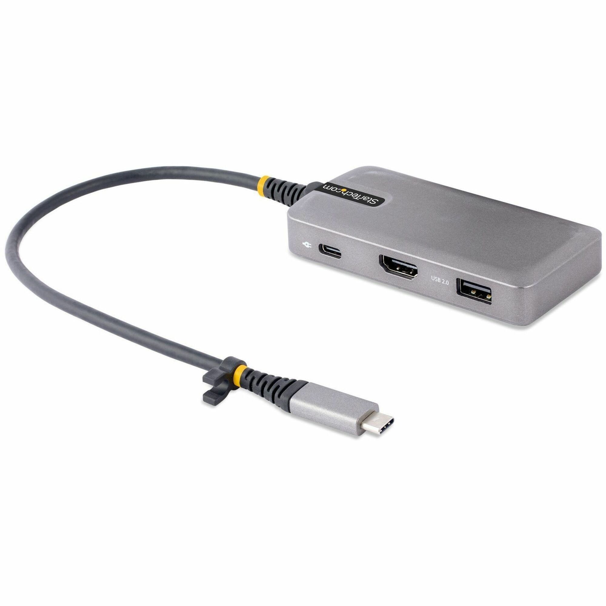 StarTech USB-C Multiport Adapter, 4K 60Hz HDMI, 3-Port USB Hub, 100W Power Delivery Pass-Through, Mini Dock, Windows/macOS/ChromeOS