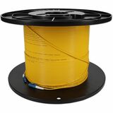 AddOn 92m LC (Male) to LC (Male) Straight Yellow OS2 Simplex Plenum Fiber Patch Cable