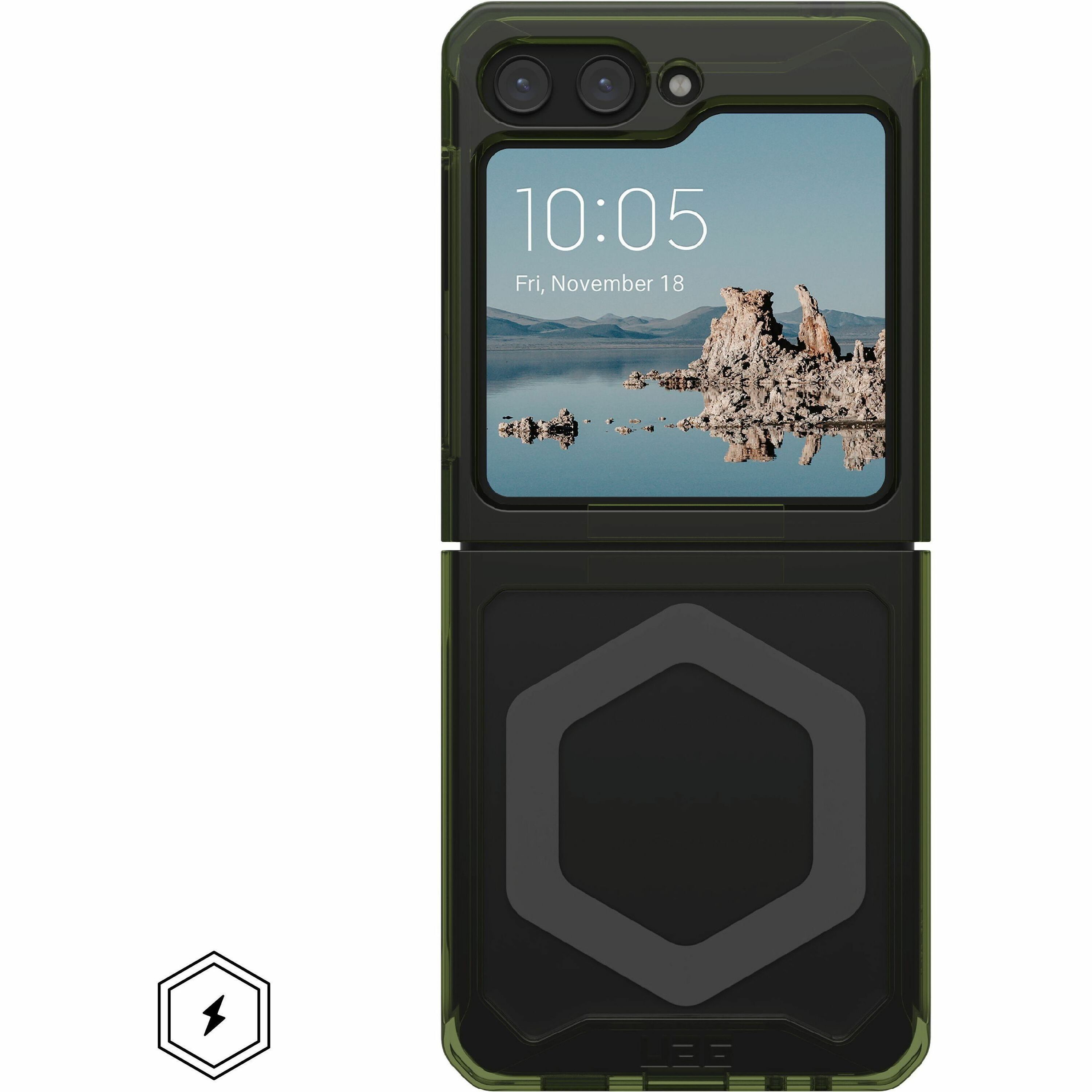 UAG Plyo Pro Galaxy Z Flip5 (2023) Case - Olive/Space Grey