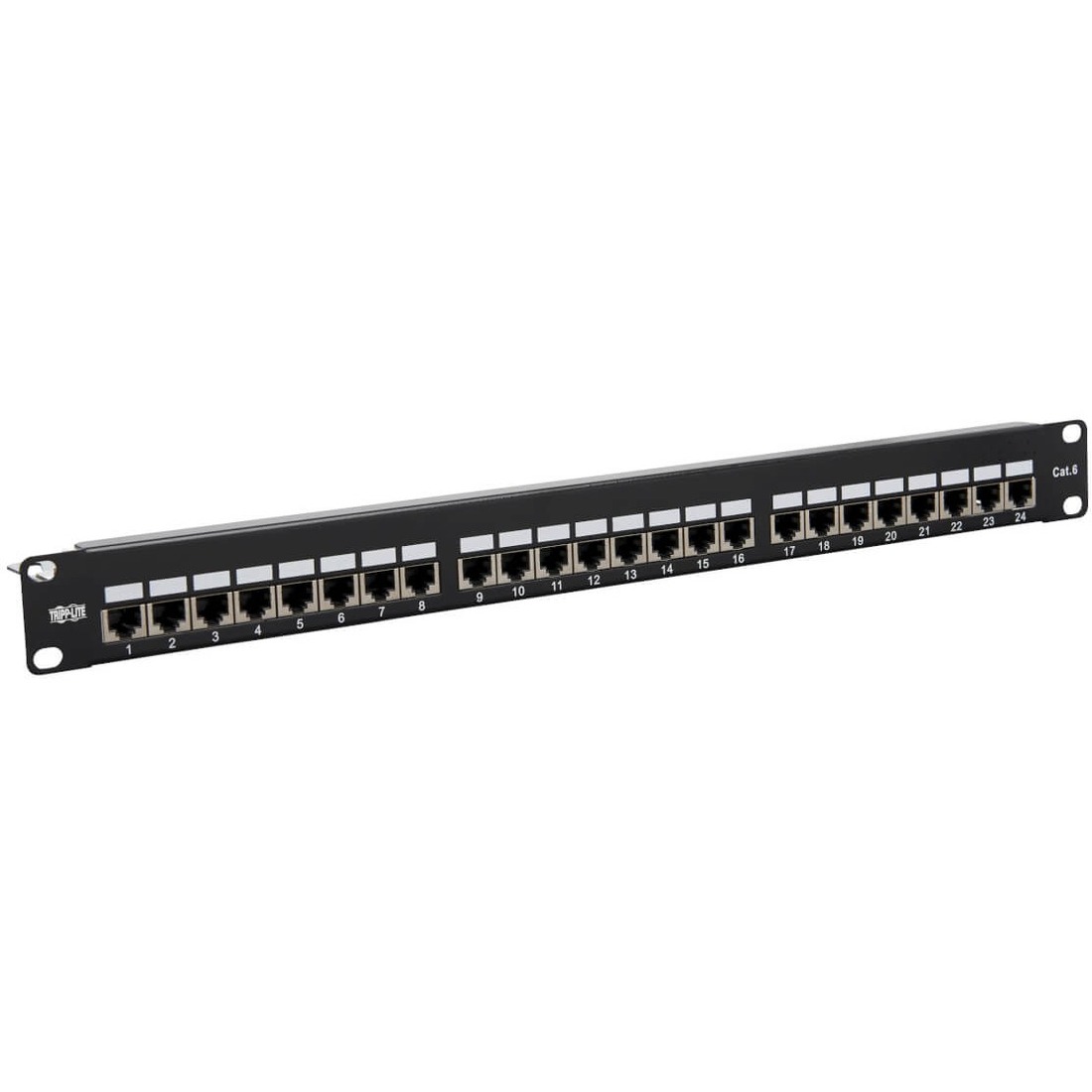 Tripp Lite by Eaton Cat5e/Cat6 24-Port Patch Panel - Shielded Krone IDC 568B RJ45 Ethernet 1U TAA