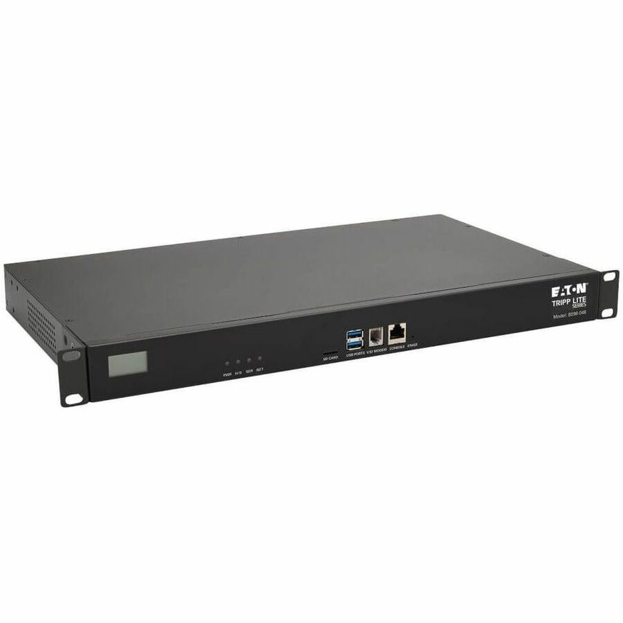 Tripp Lite by Eaton 48-Port Console Server USB Ports (2) - Dual GbE NIC 16 Gb Flash SD Card Desktop/1U Rack TAA