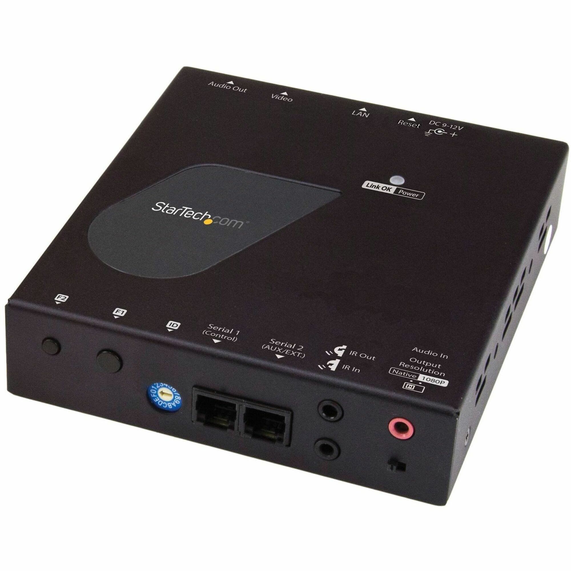 StarTech.com 4K HDMI over IP Receiver for ST12MHDLAN4K, IP Extender with Video Control App, Support for AVoIP Video Wall - TAA