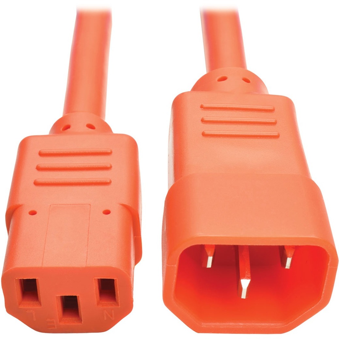Tripp Lite by Eaton PDU Power Cord C13 to C14 - 10A 250V 18 AWG 3 ft. (0.91 m) Orange