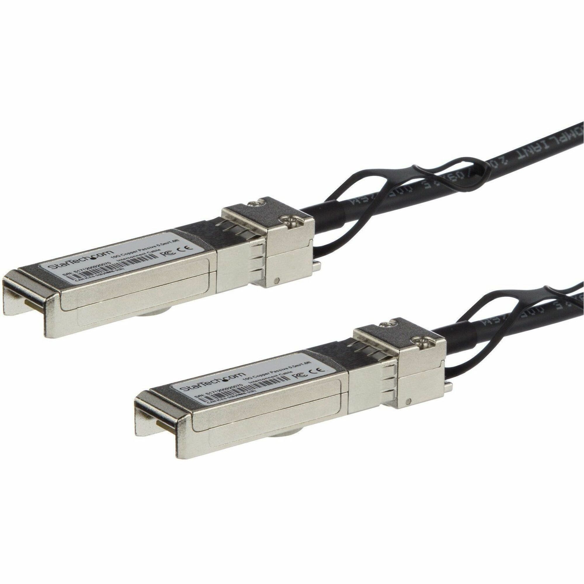StarTech MSA Uncoded Compatible 3m 10G SFP+ to SFP+ Direct Attach Cable - 10 GbE SFP+ Copper DAC 10 Gbps Low Power Passive Twinax