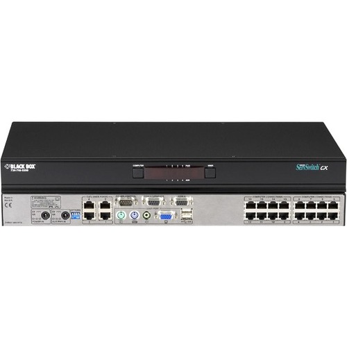 Black Box KVM Switch - (1) Local Console Port + (4) Users, (16) Servers, CATX