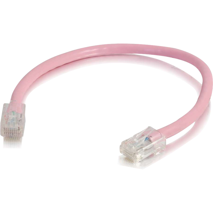 C2G 6in Cat5e Non-Booted Unshielded (UTP) Network Patch Cable - Pink