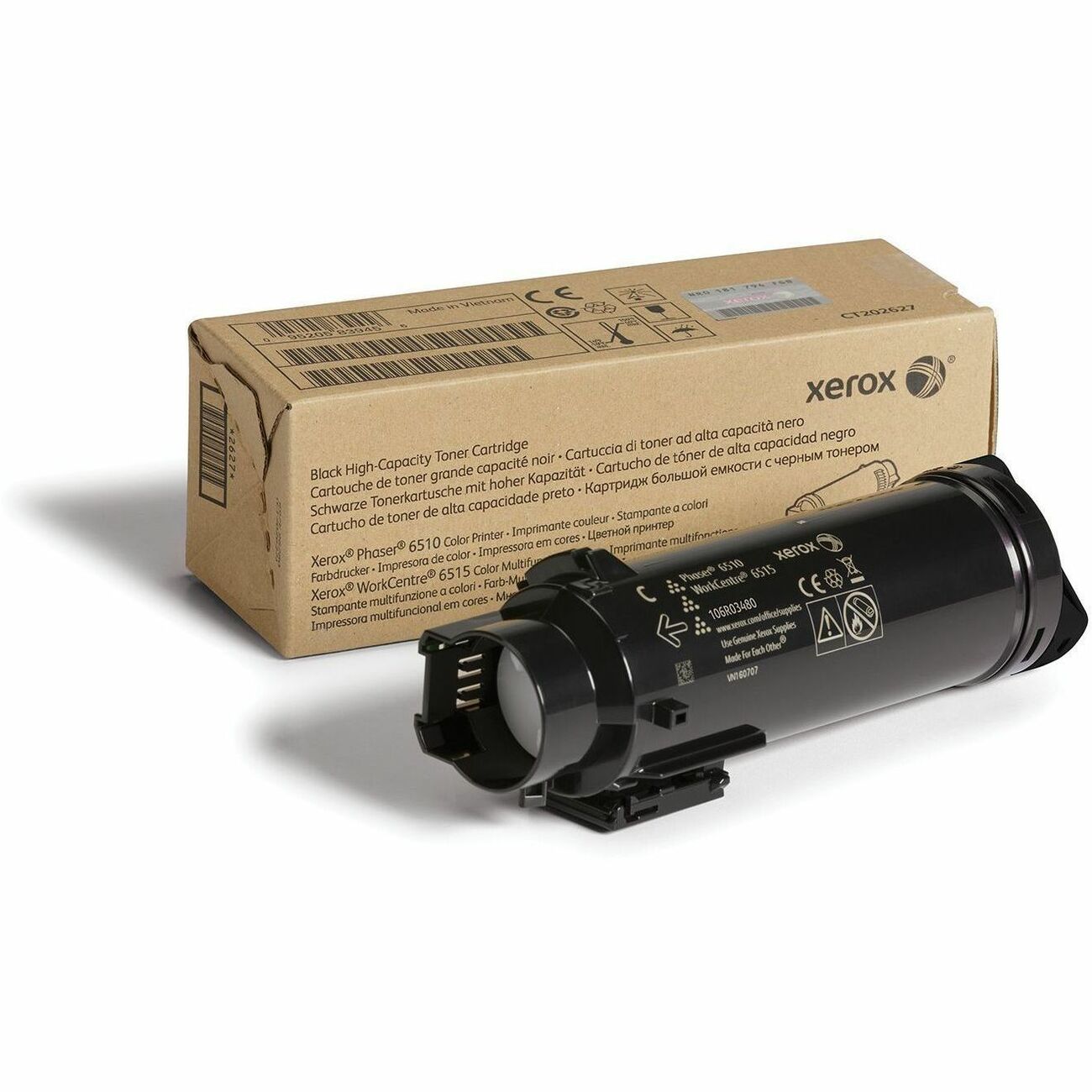 Xerox Genuine Phaser® 6510, WorkCentre® 6515 Black High capacity Toner Cartridge (5500 Pages) - 106R03480