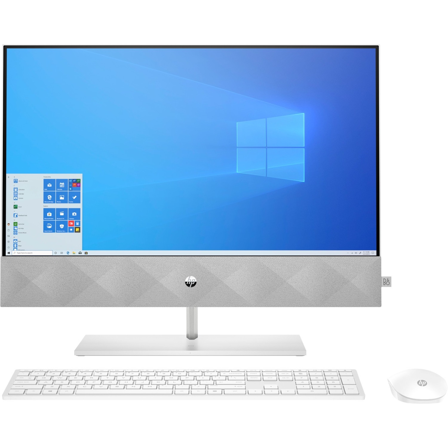 HP Pavilion 24-k0080 All-in-One Computer - Intel Core i7 10th Gen i7-10700T - 16 GB - 1 TB HDD - 512 GB SSD - 23.8" Full HD Touchscreen - Desktop - Snowflake White