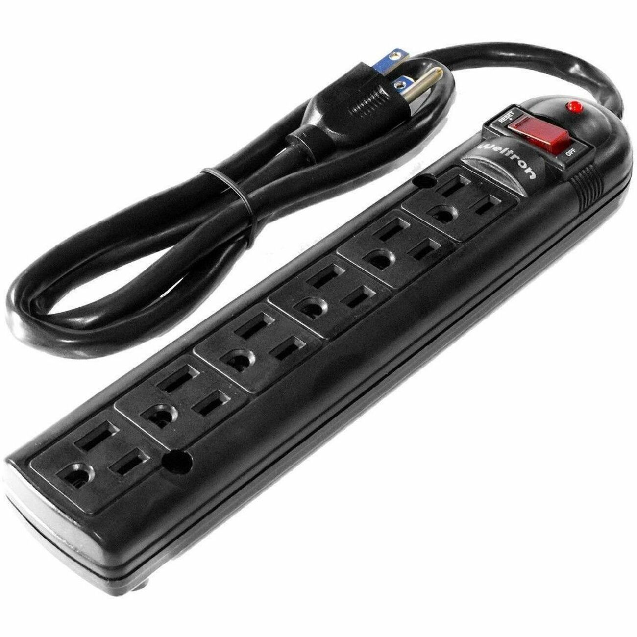 Weltron 6-Outlet Surge Protector
