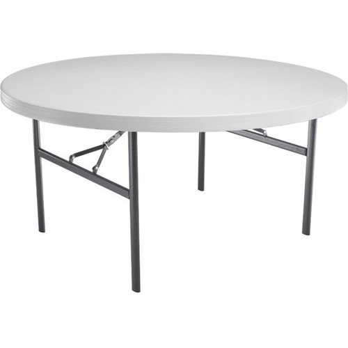 Lifetime 60 in Commercial Round Folding Banquet Tables 4 Pack (White Granite)