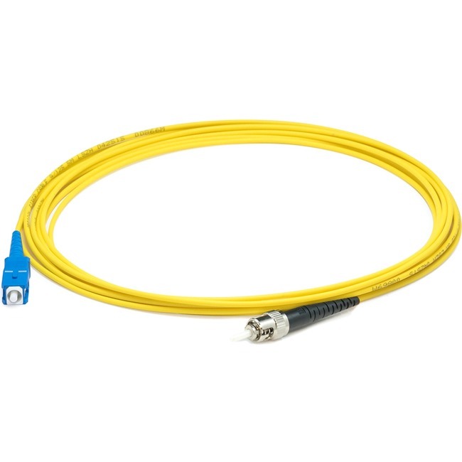 AddOn 48m ST to SC Yellow OS2 Simplex OFNR (Riser-Rated) SMF Fiber Patch Cable