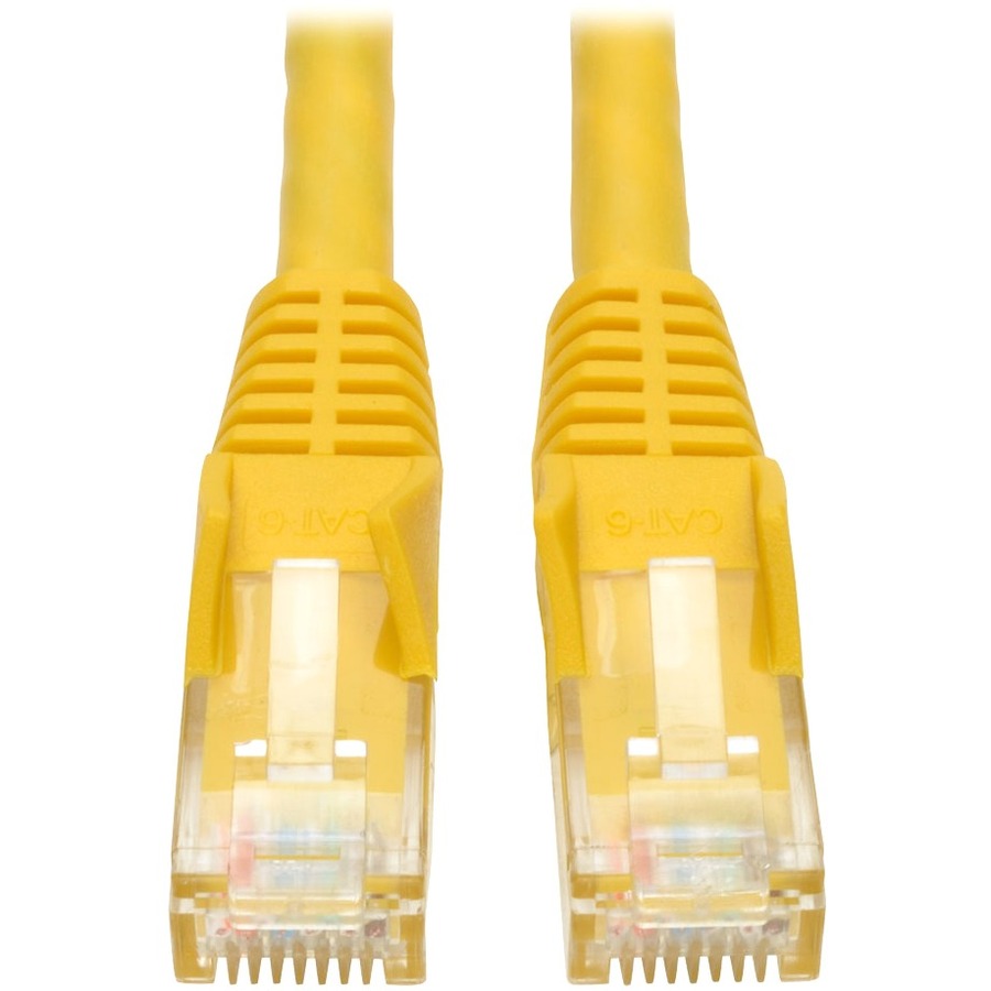 Tripp Lite by Eaton Cat6 Gigabit Snagless Molded (UTP) Ethernet Cable (RJ45 M/M) PoE Yellow 20 ft. (6.09 m)