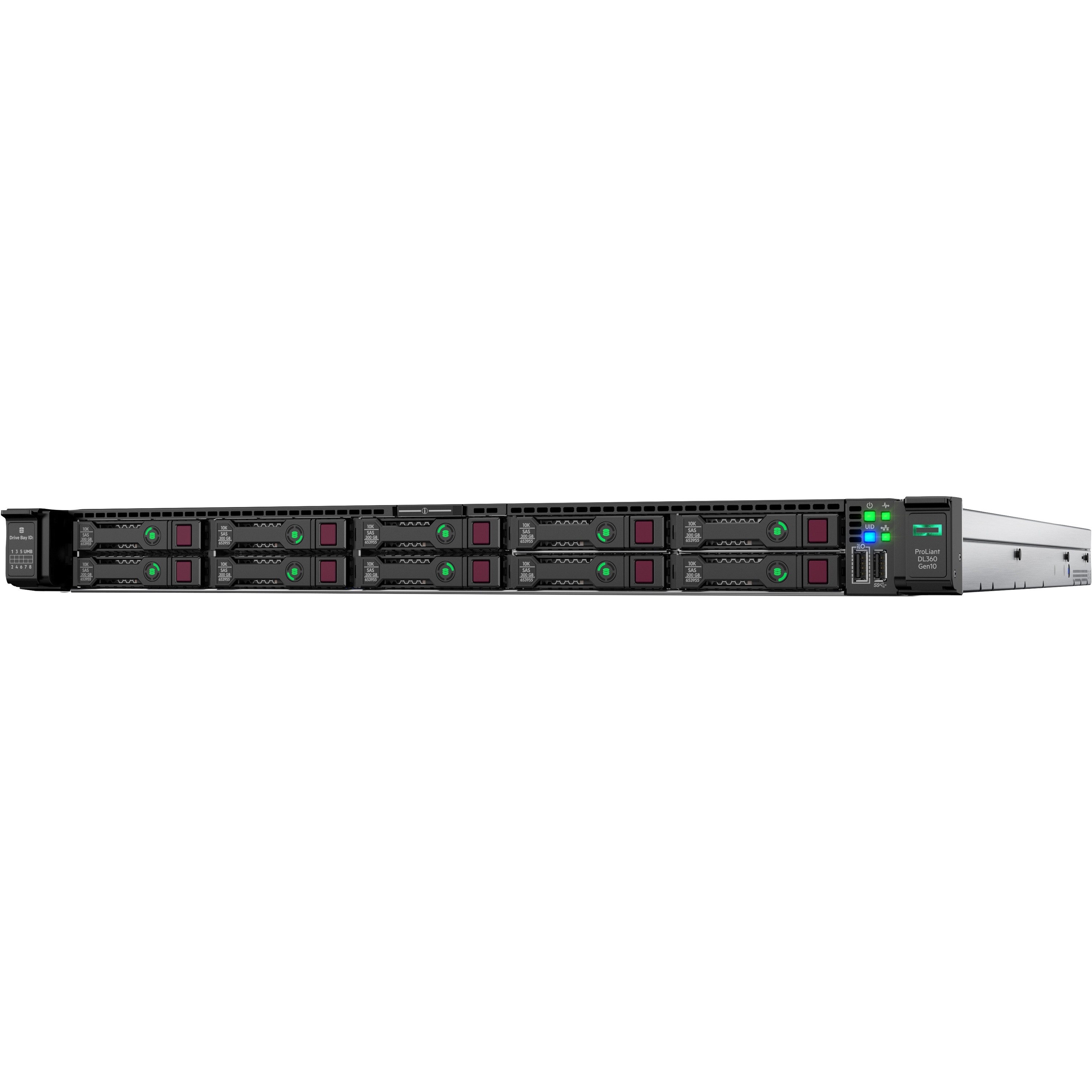 HPE ProLiant DL360 G10 1U Rack Server - 1 Xeon Silver 4210 2.20 GHz - 16 GB RAM - Serial ATA/600, 12Gb/s SAS Controller