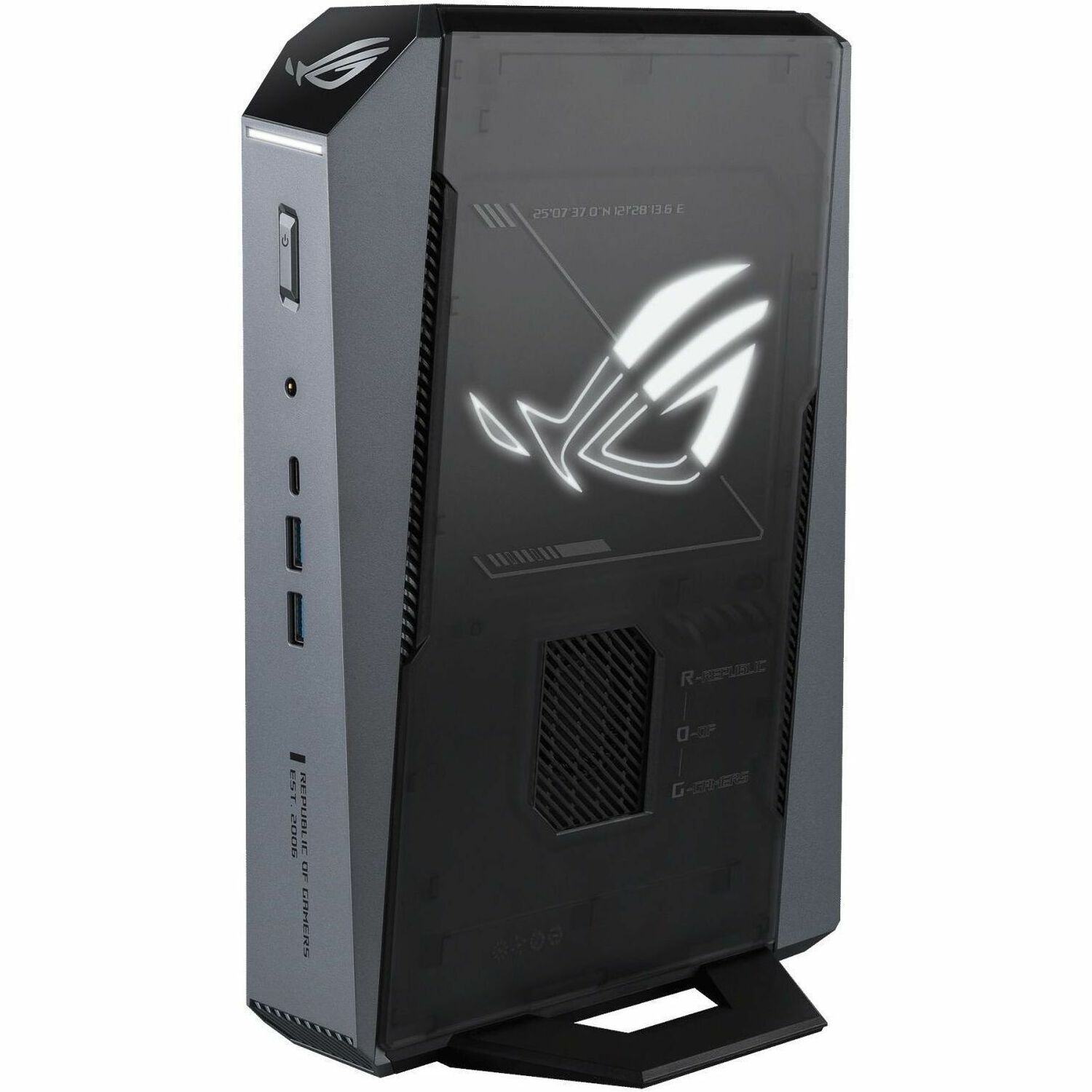 Asus ROG GR70 GR70-N90016AN Gaming Desktop Computer - AMD Ryzen 9 Ryzen 9000 9955HX - 32 GB - 2 TB PCI Express NVMe 4.0 SSD - Mini PC - Star Gray