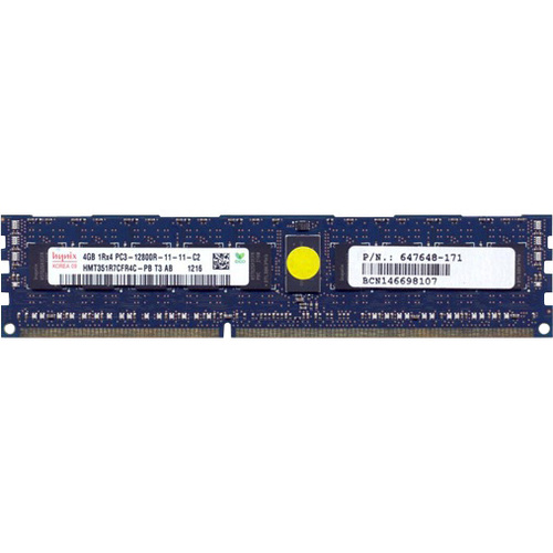 HP 4GB PC3-12800R-11, single-rank x4