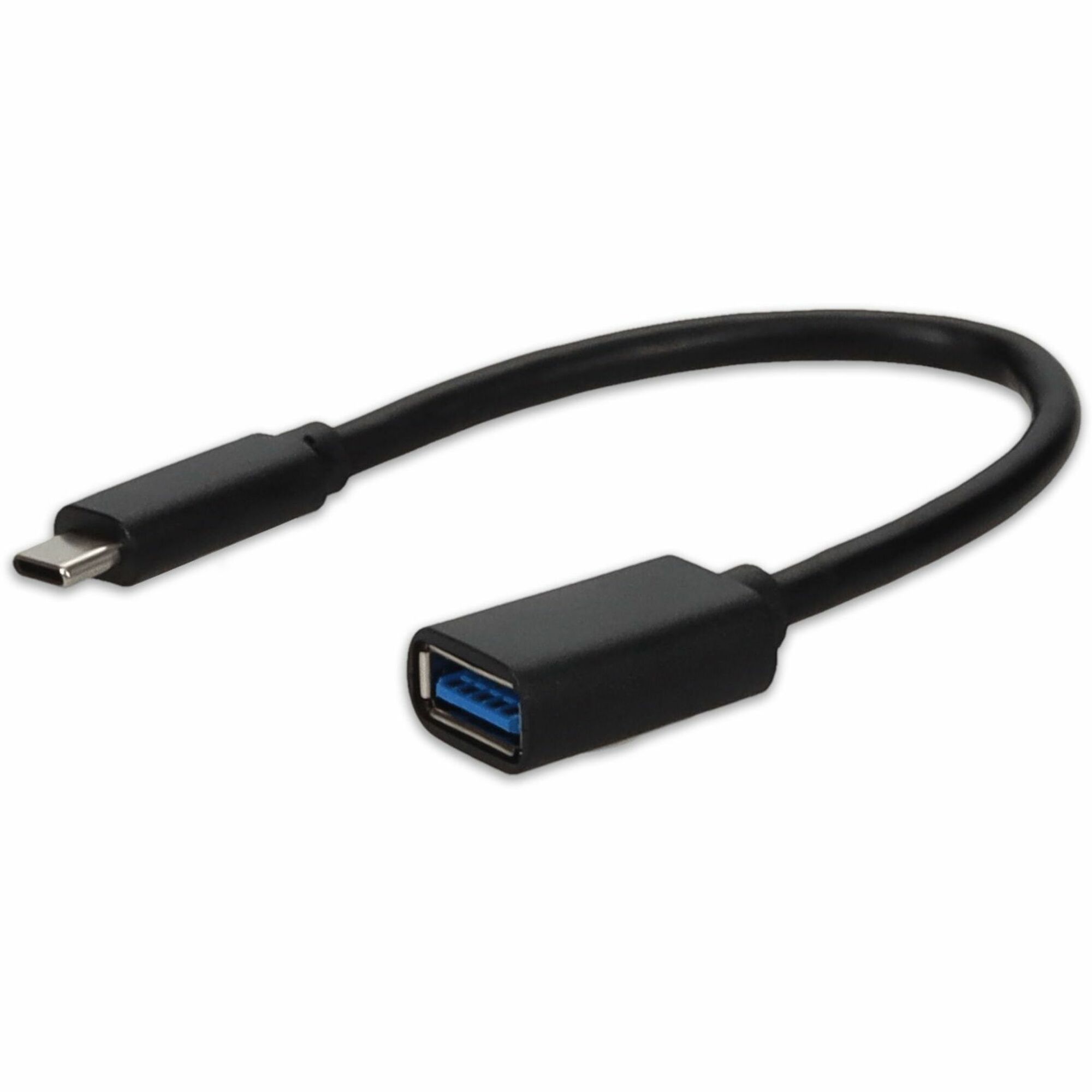 AddOn 5-Pack of USB C 3.1 Male to USB A 3.0 Female Black Adapters