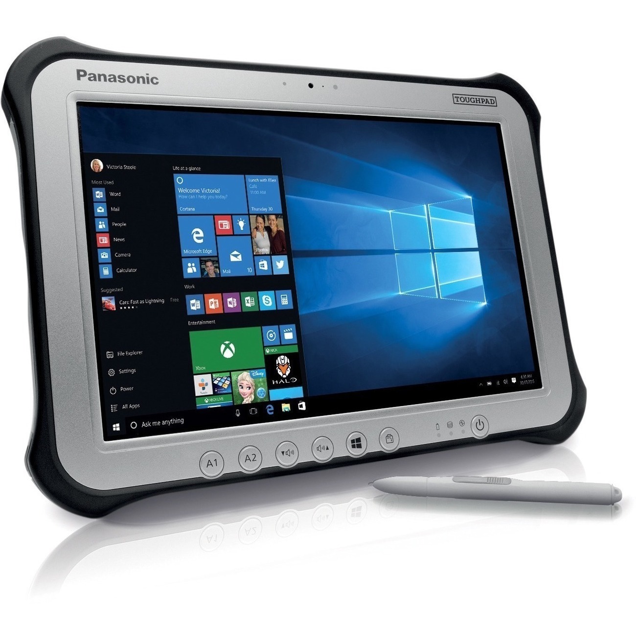 Panasonic TOUGHPAD FZ-G1 FZ-G1R2880TW Tablet - 10.1" - 8 GB - 256 GB SSD - Windows 10 Pro - 4G