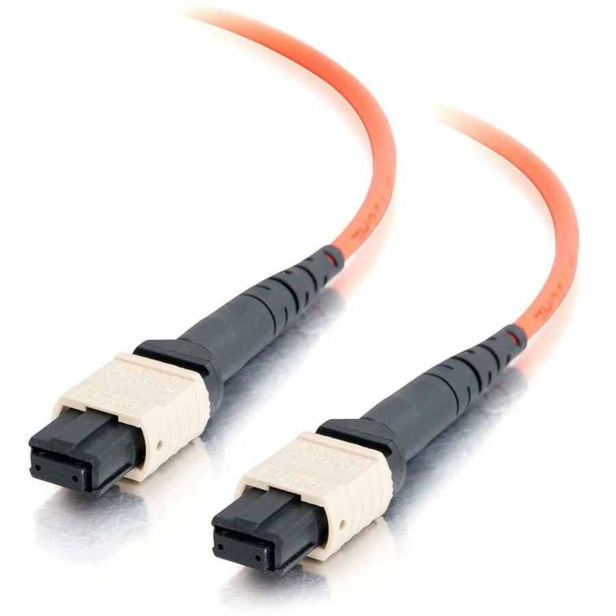 C2G-50m MTP 50/125 OM2 Multimode LSZH PVC Fiber Optic Assembly Ribbon Cable - Orange